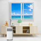 Portable Ac Window Vent Kit 5.9" Air Conditioner Window Seal Panel Hose Kit | No Coupler, For Vertical&Horizontal Sliding Window, Panel Adjustable Length: 16.9"-62.1", Strengthern Sealing, Keep Cool