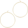 ESMATOO Thin Gold Hoop Earrings for Women - Hypoallergenic Lightweight Gold Hoop Earrings Dainty - Large