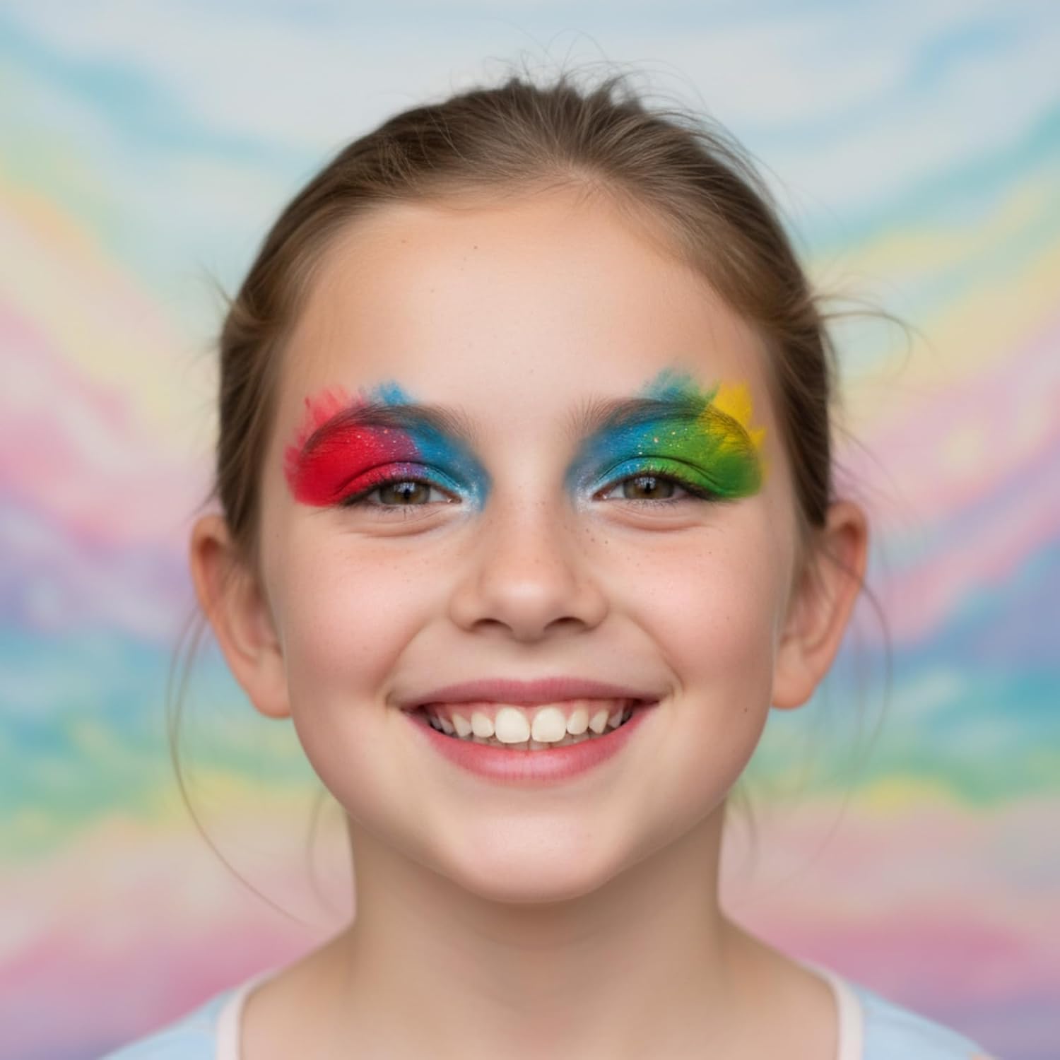Barbie 35-Well Shadow Palette, Shimmery and Opaque Colors, Pigmented Blendable, 8 Application Brushes Ages 8+, by Townley Girl