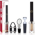Air Pressure Pump Bottle Opener With Foil Cutter,Aerator Pourer,Vacuum Stopper(4Pcs),Simple Cork Remover,Efficient Corkscrew Bottle Opener,Great For Wine Lovers,Perfect Wine Gift.