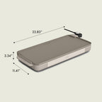 bella 10" x 20" Electric Griddle with EverGood™ Ceramic Nonstick Coating, Removable Temperature Probe, Dishwasher-Safe Drip Tray & Cool Touch Handles, Cook up to 10 Eggs, 1500 Watt, Oatmilk