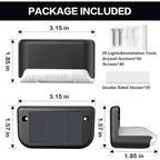 Bkbb Ppbb Solar Deck Lights Outdoor, 20 Pcs Solar Step Lights, Waterproof Led Solar Lights For Outdoor Stairs, Step, Fence, Yard, Patio, Railing, Garden And Pathway