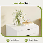 Sweetcrispy 7 Drawer Rolling Storage Cabinet With Wheels, Wood Organizer | Fits Under Desk Dresser Chest For Home Office, Bedroom, Small Place, Living Room White