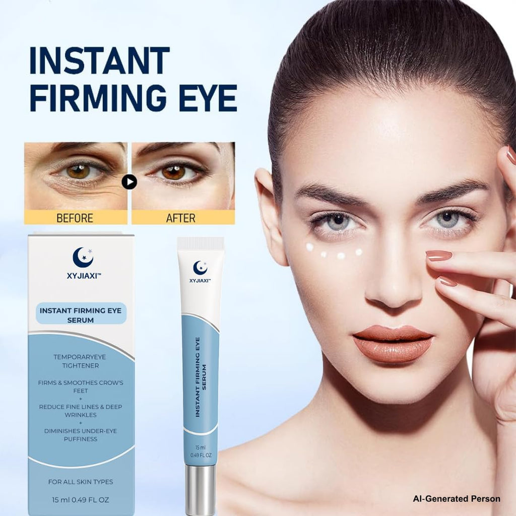 Instant Firming Eye Serum Anti-Aging Formula For Under Bags And Wrinkles Cream Wrinkle Filler Visibly Improves Dark Circles Treatment Puffines (3, 0.49 Fl Oz)