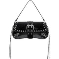 Verdusa Women's Y2K Purse Trendy Goth Studded Punk Leather Shoulder Bag 2000s Purse