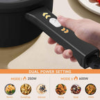 Dezin 2L Hot Pot Electric, Non-Stick Electric Pan, 700W Adjustable Power | Electric Pot For Cooking/Steak/Egg/Fried Rice/Ramen/Soup, Portable Pot For Dorm/Rv/Family/Travel/Camping, Include Spatula