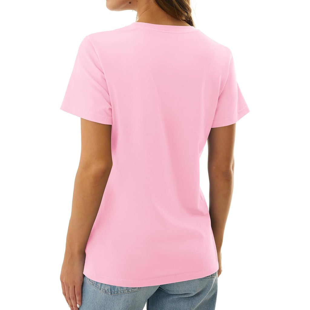 Gkbk Women'S T Shirts Cotton Short Sleeve Summer Tops Casual Soft Basic Tee | Crew Neck, Loose Fit, Comfortable And Breathable Material, Plain Shirt, 2026 Fall Outfits