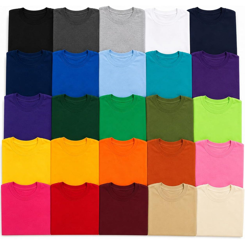 Everyday Tees Value Pack Men'S T-Shirts – Bulk Mixed Colors – No Color Choice (Pack Of 12) Small To 6Xl