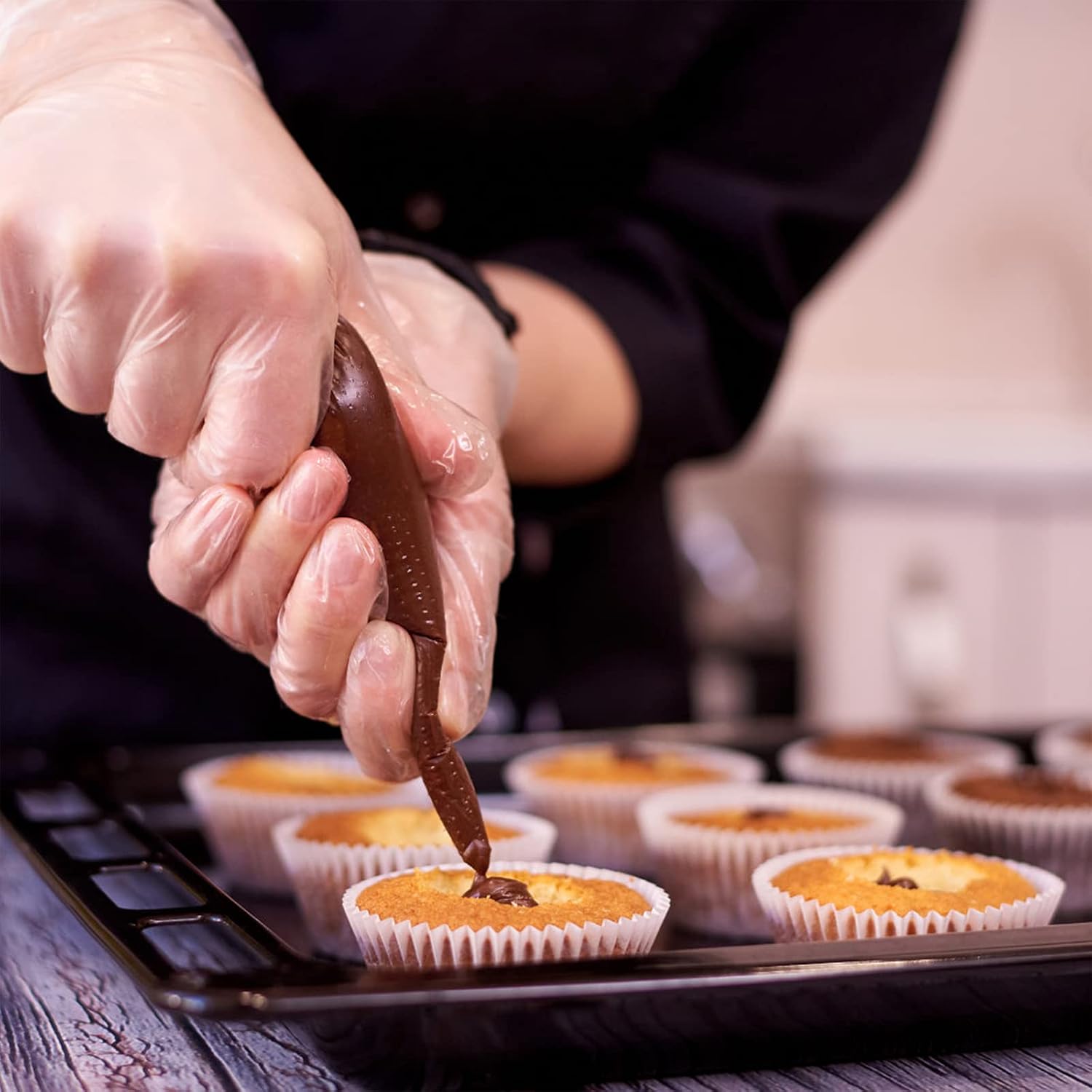 Caperci 500 Count Mini Cupcake Liners White Muffin Liners Greaseproof No Smell Small Cupcake Wrappers Baking Cups