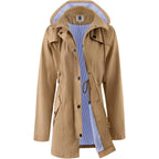 Saphirose Women'S Rain Jacket Waterproof Rain Coat With Hood Outdoor | Long, Windbreaker, Raincoat, Lightweight, Drawstring Waist, Snap Pockets, Camping, Travel, Daily Wear, Walking Dog