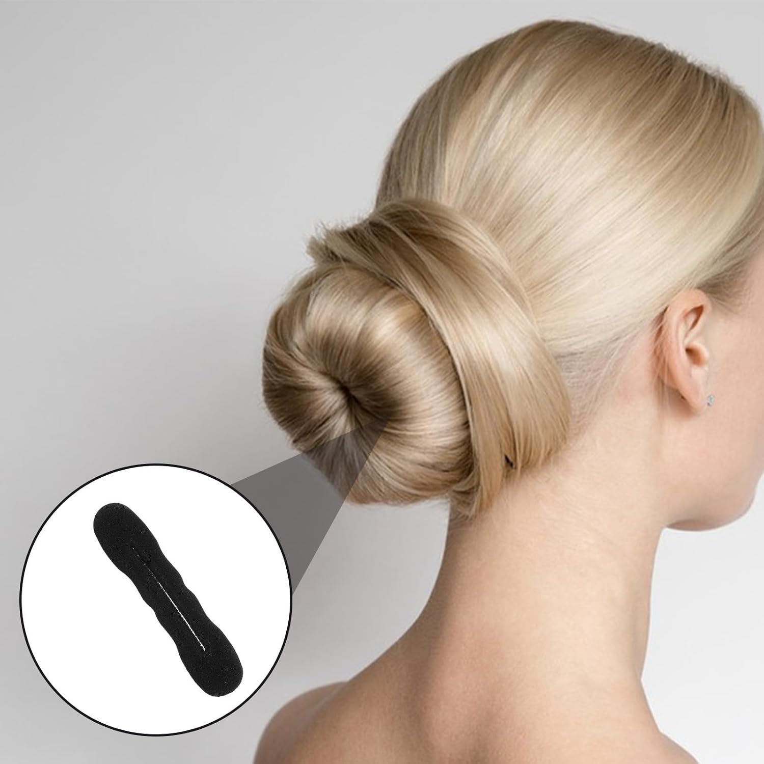 9 Pcs Hair Bun Maker Sponge Hair Buns Shaper Magic Snap Roll Sponge Curler Clips Foam Sponges Buns Hairs Styling Accessories Easy Bun Twister For Ballet French Twist Long Thin Curly Straight Wavy