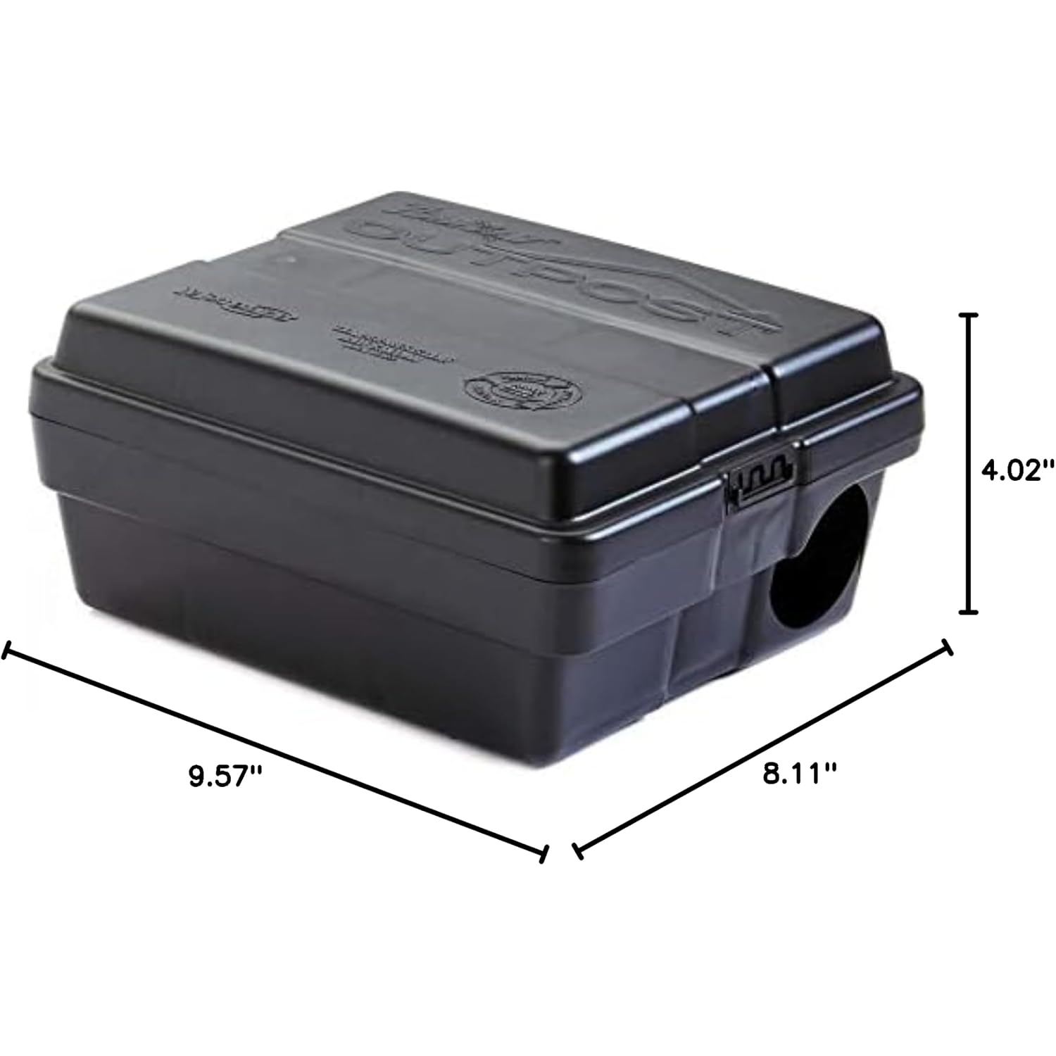 Outpost Rat Bait Station | Single Station Targets Small Mice Up To Large Rats | Position Horizontal Or Vertical | Made In Usa