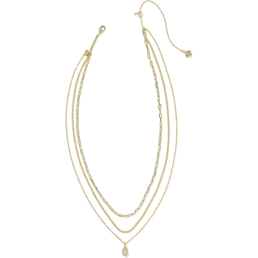 Kendra Scott Elisa Triple Strand Necklace, Fashion Jewelry for Women