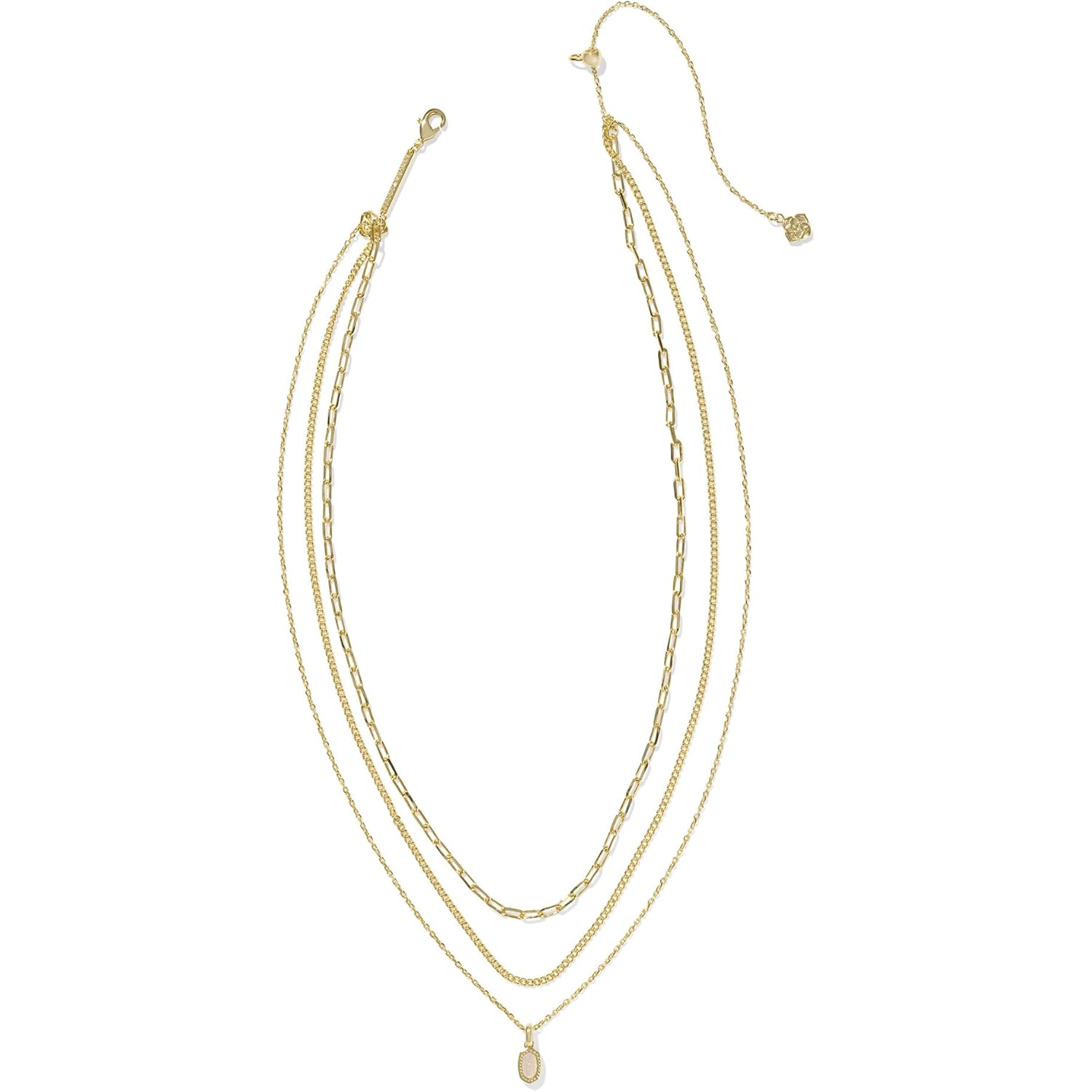 Kendra Scott Elisa Triple Strand Necklace, Fashion Jewelry for Women