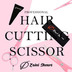 Hair Cutting Scissors Extremely Sharp Right-Hand Razor Edge - 5.5” Overall Length,Made Of 420C Japanese Stainless Steel Salon Scissors Professional Barber Haircut Scissors (Pink, 5.5'')