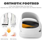 Mens Recovery Slides - Orthotic Arch Support Sandals For Plantar Fasciitis,Comfortable Cushioned Sport Slides With Open Toe, Reduces Foot & Joint Stress, Size7-13