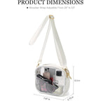 TOBVZOO Clear Bag Stadium Approved, Crossbody Transparent Bag for Concerts Sports Events, Purses for Men & Women