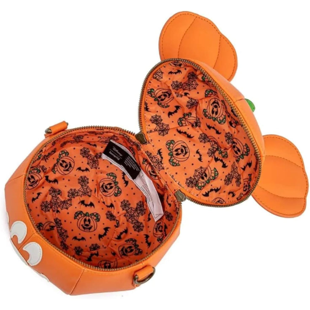 Loungefly Disney Mickey Mouse Mick-O-Lantern Halloween Crossbody Purse Bag