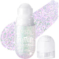 Body Glitter Gel, Roll-On Face Glitter For Mermaid Makeup Festival Rave Accessories, Holographic Hair Glitter Gel,Body Shimmer Halloween Makeup For Rave Party (Sparkling Pink)