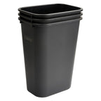 Winco Waste Basket For Home And Office, 10 Gallon, Black