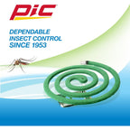 Pic Mosquito Repelling Coils, Outdoor Mosquito Repellent, Up To 3 Hours Protection, 8-Feet Area Coverage, Suitable For Patio, Porch, Backyard & Outdoor Use, 40 Coils (4 Packs Of 10)