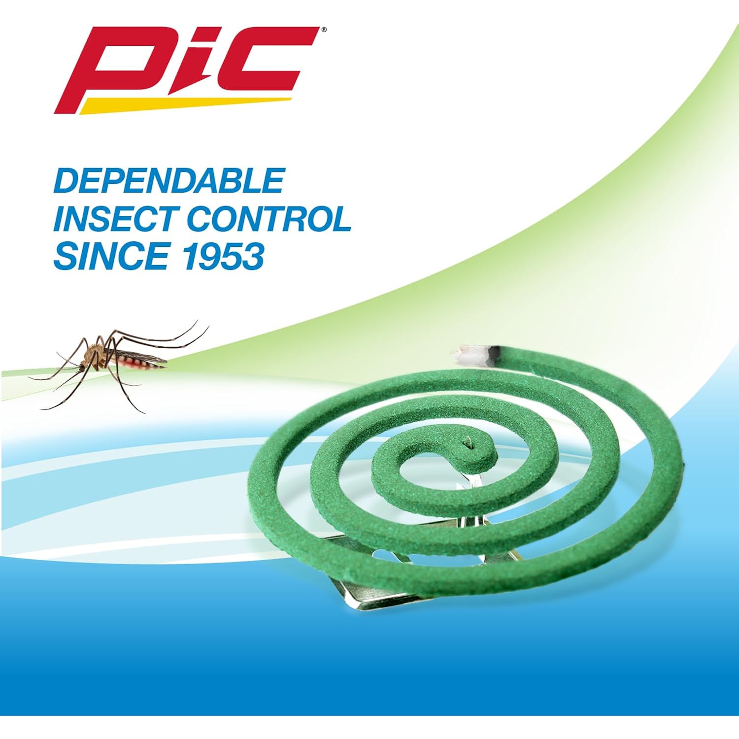 Pic Mosquito Repelling Coils, Outdoor Mosquito Repellent, Up To 3 Hours Protection, 8-Feet Area Coverage, Suitable For Patio, Porch, Backyard & Outdoor Use, 40 Coils (4 Packs Of 10)