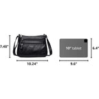 Crossbody Bags For Women Waterproof Shoulder Bag Messenger Bag Casual Pu Leather Ladies Purse Handbag Cross Body Hand Bag