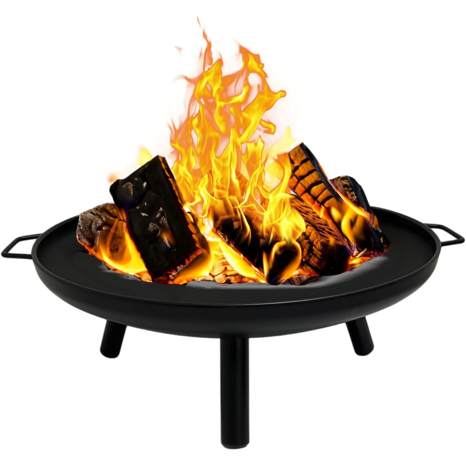 Gasone 23 In Outdoor– Wood Burning Fire Pit – Durable Alloy Steel Fire Pits For Outside – Small Fire Pit For Backyard, Porch, Deck, Camping, Bbq