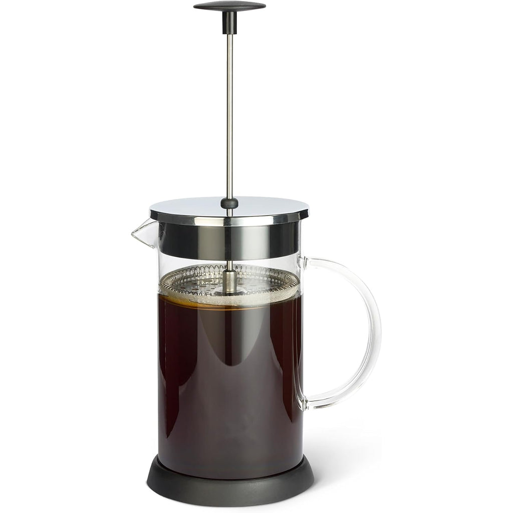 Amazon Basics French Coffee Press, 34 Oz., Borosilicate Glass, Bpa-Free, Triple Filtration System, Dishwasher-Safe Parts