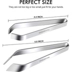 Fish Bone Tweezers, Professional Stainless Steel Flat And Slant Pliers Set For Kitchen Salmon Trout, 1 Set | Professional Stainless Steel, Flat And Slant Pliers Set, For Kitchen Salmon Trout