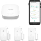 Yolink Smart Wireless Thermometer Hygrometer, 3-Pack, Wide Temp Range For Freezer, Fridge, Green House, Pet Cage, App Alerts, Emails, Text/Sms Alerts, 5 Years Battery Life- Hub Included