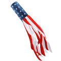 Hoosun 4Th Of July Decorations,40 Inch American Windsock,American Wind Socks For Outside Heavy Duty,Patriotic Memorial Day Decor Usa Flag Windsocks With Embroidered Stars,Red White And Blue Windsock