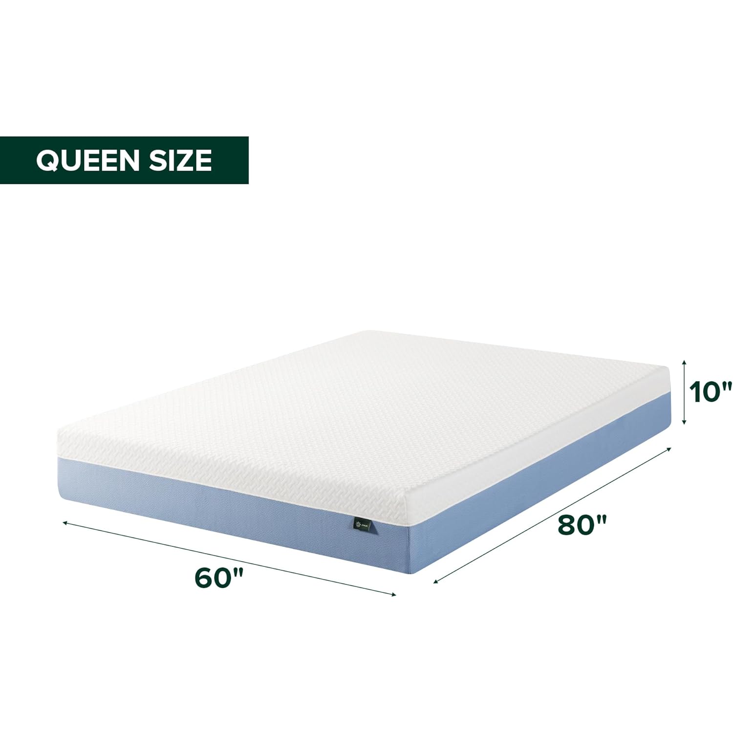 Zinus 10 Inch Queen Cooling Essential Memory Foam Mattress [NewVersion], Fiberglass Free, Medium Feel, Breathable Cooling Layers, Certified Safe Materials