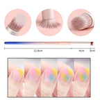 6pieces Ombre Nail Brush Wood Nail Pen Ombre Brush for Gel Nails Nail Gradient Brush Nail Design Brushes Nail Painting Kit Nail Art Tools Acrylic Nail Accessories