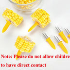 24 Pack Stainless Steel Corn Holders - Corn On The Grill & Cob Skewers For Home & Bbq Cooking