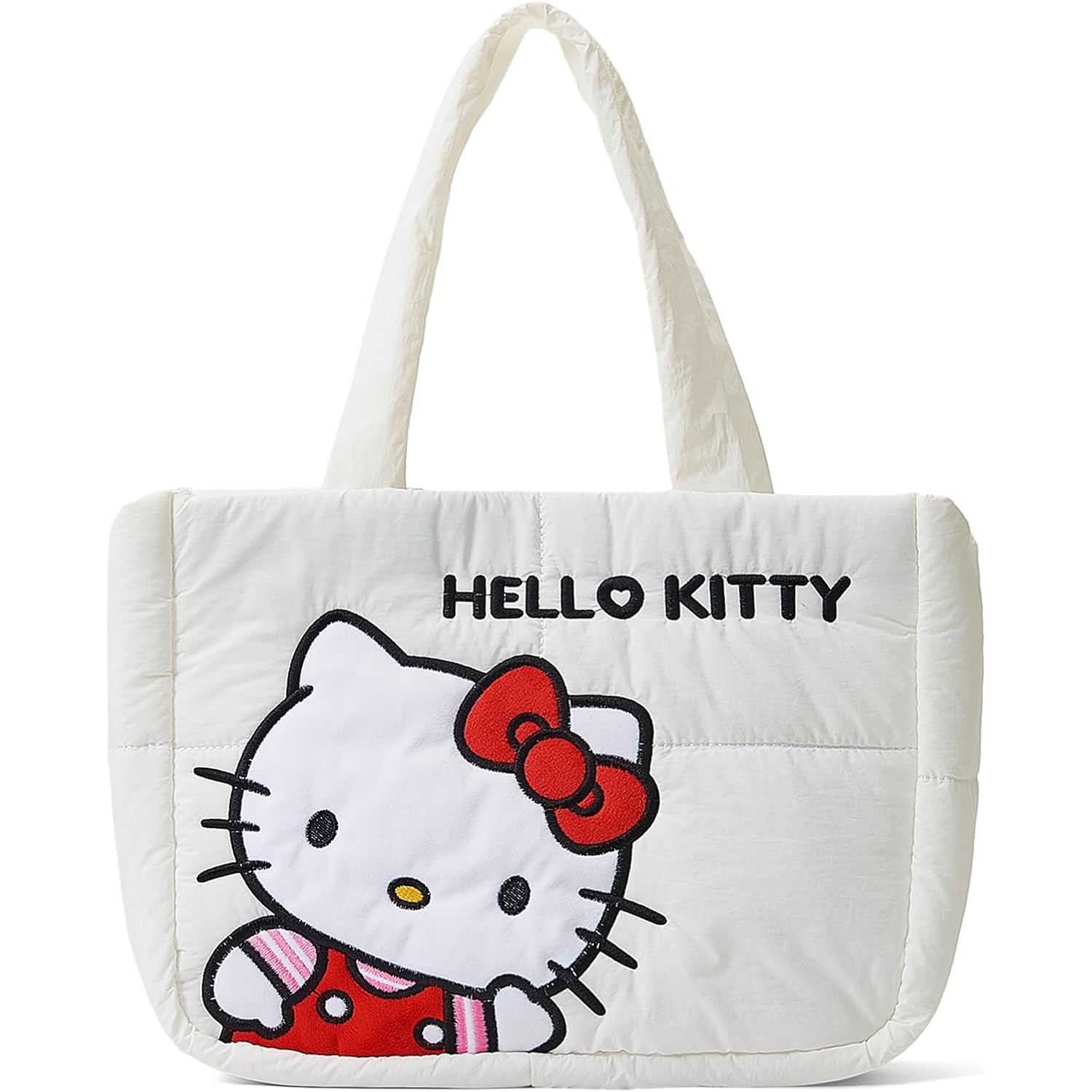 Puffer Tote Bag For Women, Cartoon Quilted Handbag, Lightweight Puffy Shoulder Bags Purse, For Work Travel Gym Shop