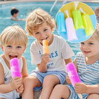 250 Pcs Disposable Ice Lolly Molds – Plastic Freeze Pop Bags With Silicone Funnel For Homemade Yogurt And Candy (3 X 12 Inch)
