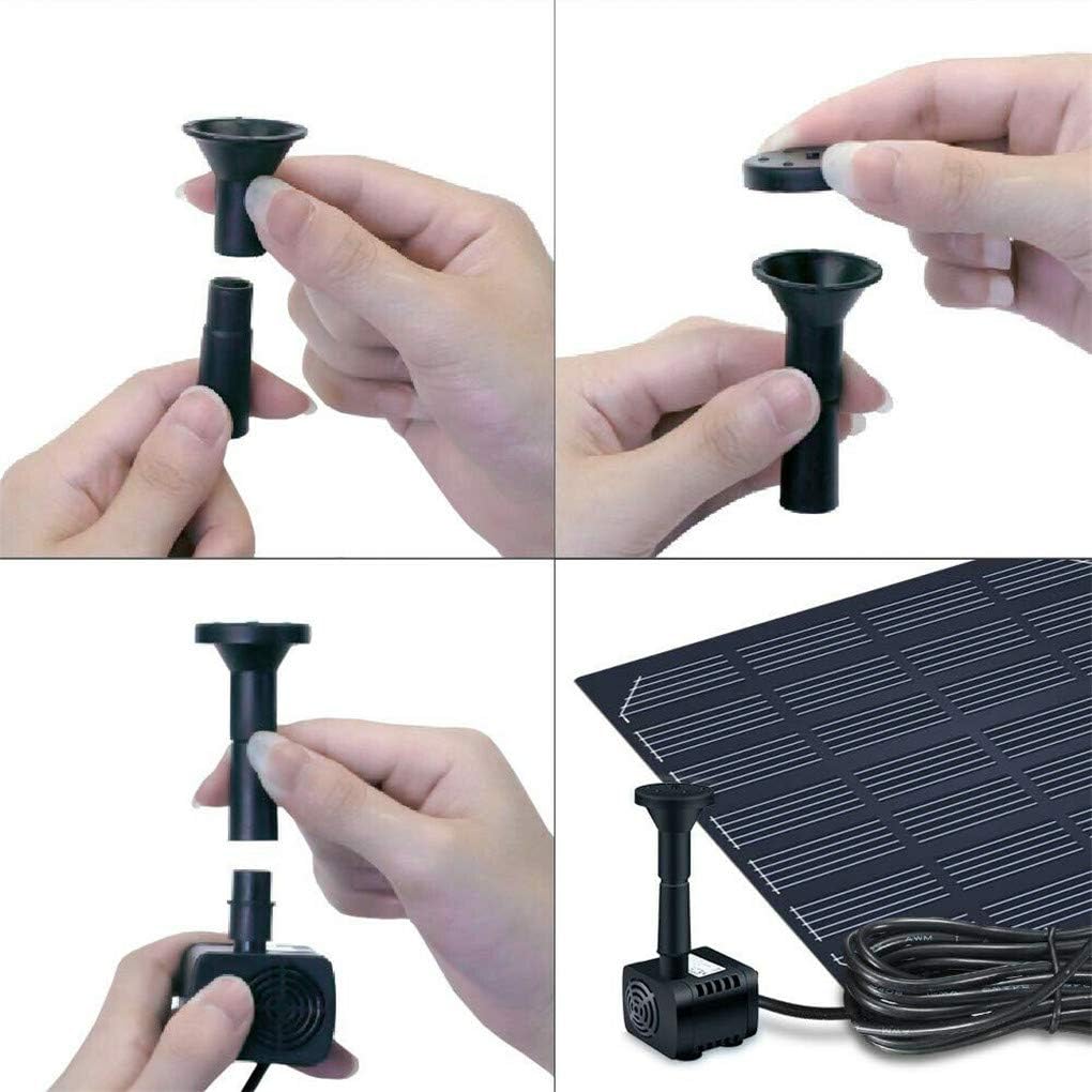 Hovico Solar Fountain - Panel Water Pump For Bird Bath Solar Panel Kit Outdoor Fountain For Outdoor Small Pond, Patio Garden And Fish Tank