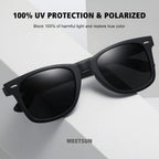 MEETSUN Retro Polarized Sunglasses for Women Men Classic Mirror Lens Driving Trendy Sun Glasses UV Protection (3 Pack)
