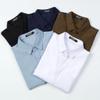 Jemitop Men'S Stretch Wrinkle Free Short Sleeve Texture Shirt Lightweight Summer Button Down Shirts For Beach Vacation