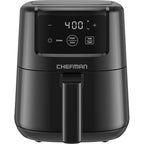 CHEFMAN 2 Qt Mini Air Fryer – Digital Space-Saving Compact Air Fryer with Nonstick and Dishwasher Safe Basket, Quick & Easy Meals in Minutes, Features Digital Timer and Shake Reminder – Black