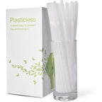 200 Count 8.25" Eco-Friendly Bendable Compostable Pla Straws - Ktob Plasticless Biodegradable Flexible Drinking Straws
