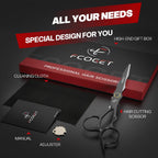 Professional Hair Cutting Scissors, High-End Japanese 440C Stainless Steel Hair Cutting Shears With Sharp Edge Blades, 6.8 Inch Hair Scissors, Right Hand Scissors For Salon, Home, Pet