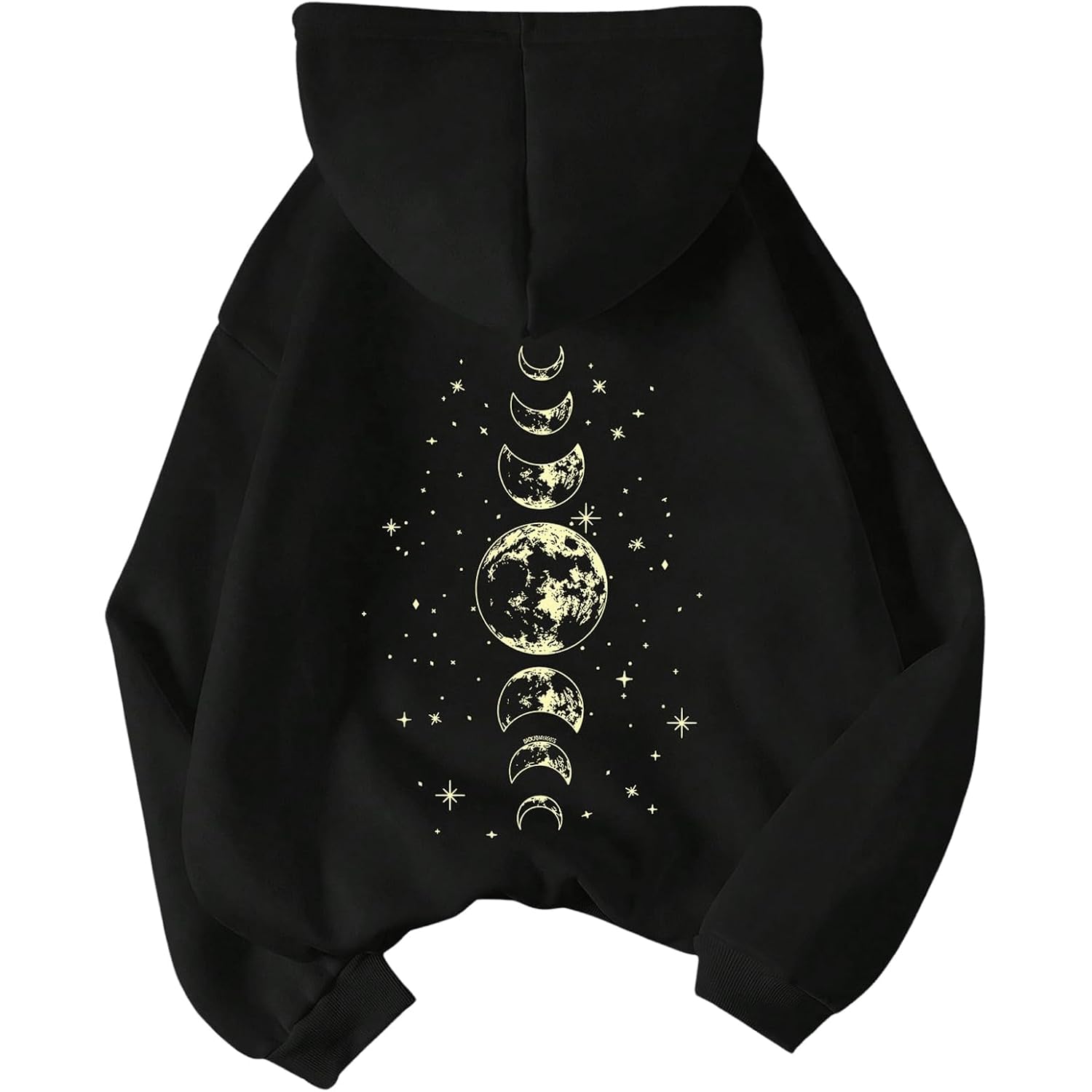 Soly Hux Women'S Graphic Hoodies Drawstring Long Sleeve Moon Print Sweatshirt Pullover Fall Tops