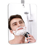 APHUIME Deluxe Large Fogless Shower Mirror, Fogless Shaving Mirror(7.48 in X 11 in), Anit-Fog Shaving Mirror with Hook, Fog Free Wall Hanging Makeup Mirror, Anti Fog Shatterproof Mirror in Bathroom