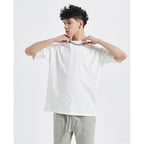 Mens Oversized T-Shirts Fashion Loose Fit Crewneck Tshirt Streetwear Heavyweight Short Sleeve Gym Workout Tops
