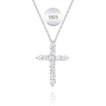 925 Sterling Silver Cross Necklaces for Women 18K Gold Plated Cubic Zirconia Cross Pendant Necklace Easter Baptism Religious Jewelry Minimalist Gift