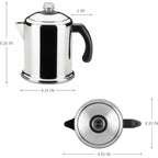 Farberware Classic Yosemite Stainless Steel Coffee Percolator - 8 Cup, Silver