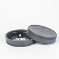 9 Pack Gray Wide Mouth Mason Jar Lids, One-Piece Lids, Plastic Mason Jar Lids Fit Ball, Kerr And More,Canning Lids(Gray)
