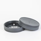 9 Pack Gray Wide Mouth Mason Jar Lids, One-Piece Lids, Plastic Mason Jar Lids Fit Ball, Kerr And More,Canning Lids(Gray)